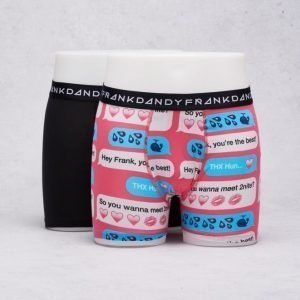 Frank Dandy 2-Pack Boxer Sexting Black/Rose