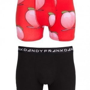 Frank Dandy 2-Pack Peaches Boxer Bokserit Black/Red