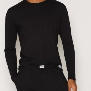 Frank Dandy Bamboo Straight LS Tee Loungewear Black