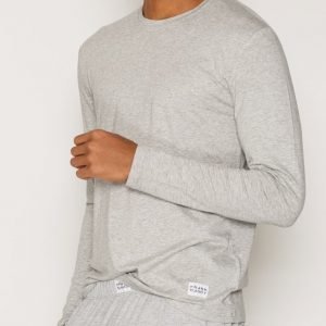 Frank Dandy Bamboo Straight LS Tee Loungewear Grey Melange