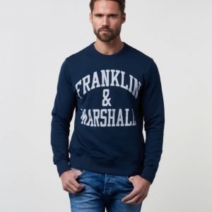 Franklin & Marshall Basic Logo Sweat Navy