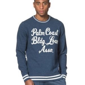 Franklin & Marshall Chainstitch Sweat Blue Melage