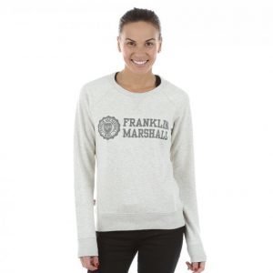 Franklin & Marshall Classic Logo Crewneck Pusero Harmaa