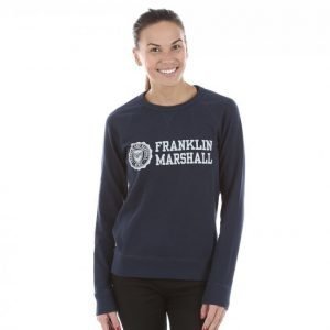 Franklin & Marshall Classic Logo Crewneck Pusero Sininen