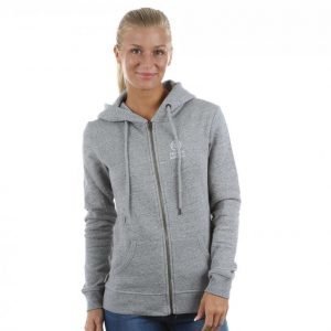 Franklin & Marshall Classic Zip Hood Vetoketjuhuppari Harmaa