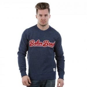 Franklin & Marshall Crewneck Fleece Collegepaita Sininen