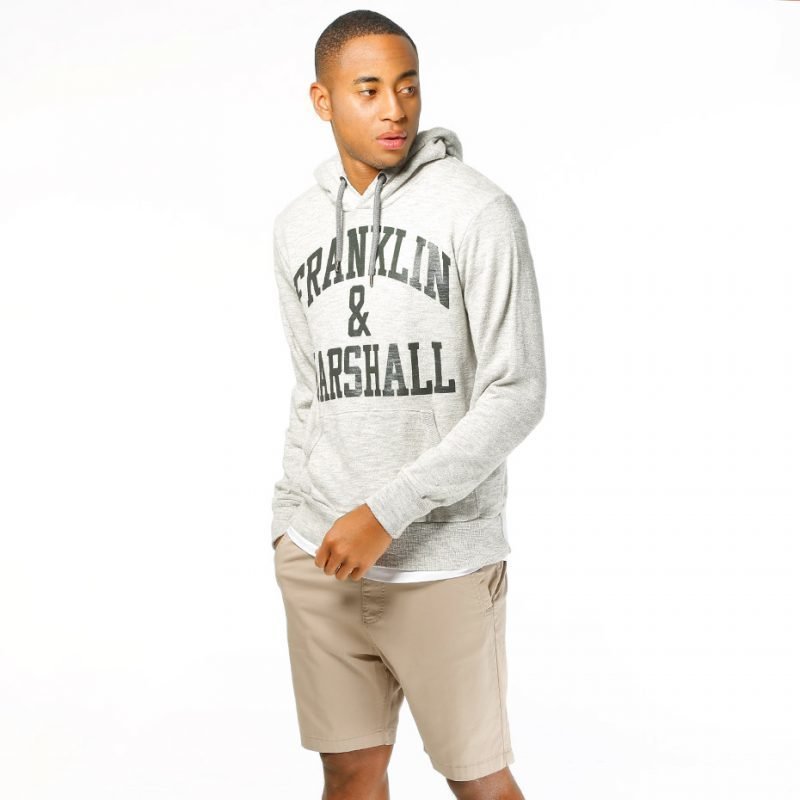 Franklin & Marshall Fleece Hooded Big Logo -huppari