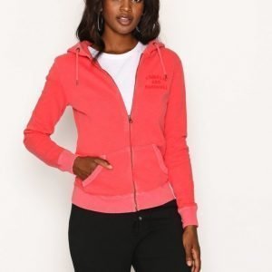 Franklin & Marshall Fleece Zip Huppari Red