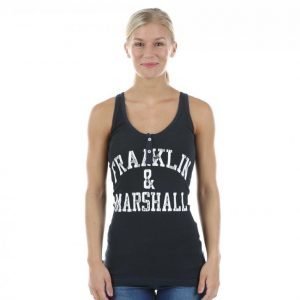 Franklin & Marshall Henley Tank Top Treenitoppi Sininen