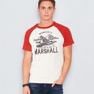 Franklin & Marshall Jersey Print Ecru