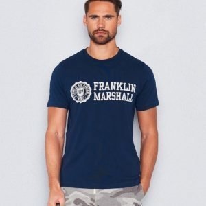 Franklin & Marshall Logo Tee Navy