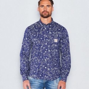 Franklin & Marshall Map Shirt Wild Map