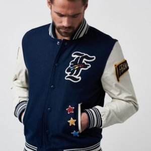 Franklin & Marshall Original Baseball Jacket Navy