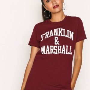 Franklin & Marshall R Neck T-Shirt T-Paita Vintage