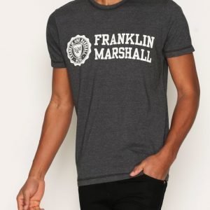 Franklin & Marshall T-shirt Jersey Round T-paita Black