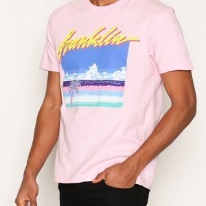 Franklin & Marshall T-shirt Jersey Round T-paita Powder Pink