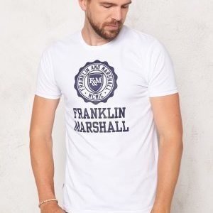 Franklin & Marshall Tshirt Jersey Round White