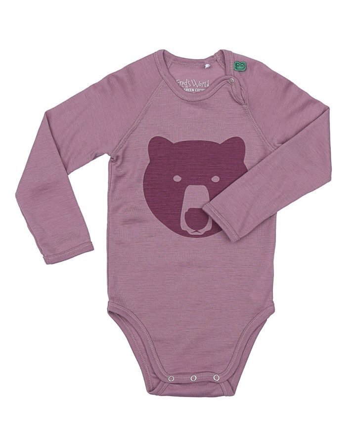 Fred's World Green Cotton Heart Langarm T-Shirt - Bio Baumwolle