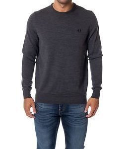 Fred Perry Classic Crew Neck Graphite Marl