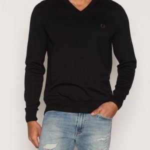 Fred Perry Classic V-Neck Pusero Black