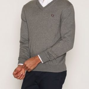 Fred Perry Classic V-Neck Pusero Grey Marl