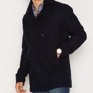 Fred Perry Classic Wool Pea Coat Takki Navy