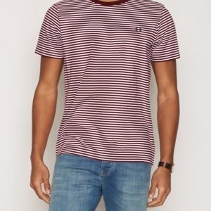 Fred Perry Fine Stripe T-shirt T-paita Rosewood