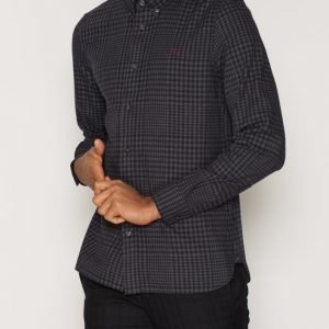 Fred Perry Gingham Twill Shirt Kauluspaita Graphite