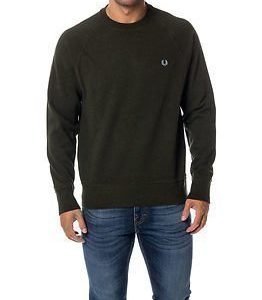 Fred Perry Loopback Crew Sweat Racing Green