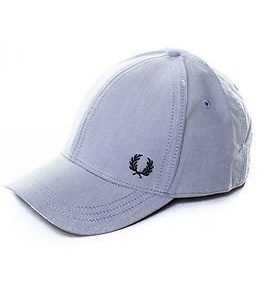 Fred Perry Oxford Baseball Cap Light Smoke