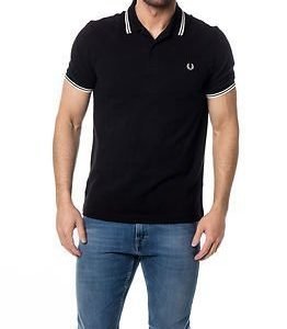 Fred Perry Slim Fit Fred Perry Shirt Black/Porce