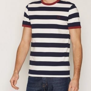 Fred Perry Striped T-shirt T-paita Carbon Blue