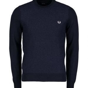 Fred Perry Textured Stripe Crew Neck Neule