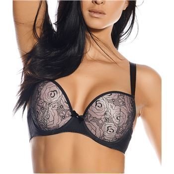 Freya Deco Darling Moulded Plunged Bra Black