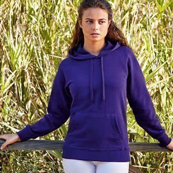 Fruit of the Loom Lady-Fit Light Hooded Sweat