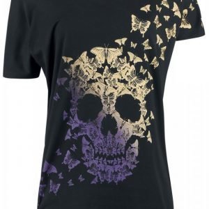 Full Volume By Emp Butterfly Skull Naisten T-paita