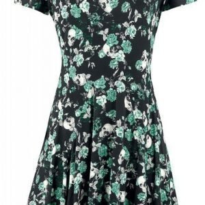 Full Volume By Emp Floral Skull Cold Shoulder Dress Mekko