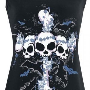 Full Volume By Emp Skull Cross Top Naisten Toppi