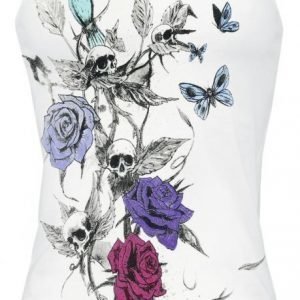 Full Volume By Emp Skull Rose Top Naisten Toppi