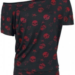 Full Volume By Emp Skulls & Stars Ladies Tee Naisten T-paita