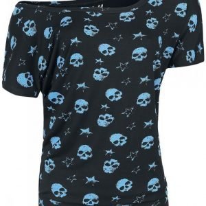 Full Volume By Emp Skulls & Stars Ladies Tee Naisten T-paita