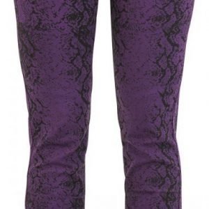 Full Volume By Emp Snake Print Trousers Slim Fit Naisten Kangashousut