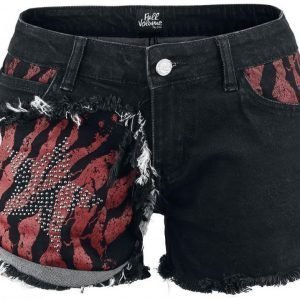 Full Volume By Emp Zebra Patch Hotpants Naisten Hotpantsit