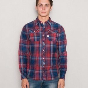 G-Star Landoh Shirt Indigo Antic Red Check