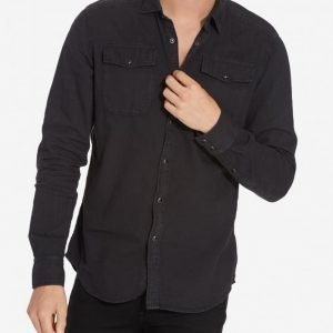 G-Star Landoh Shirt l/s lt wt Kauluspaita Black