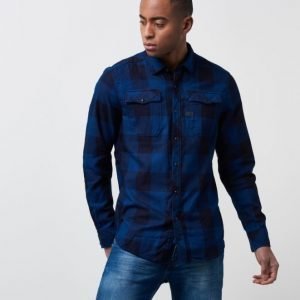 G-Star Landow Shirt Indigo Rinsed Check