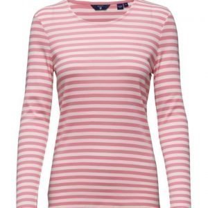 GANT 1x1 Rib Striped T-Shirt Ls