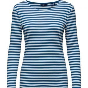 GANT 1x1 Rib Striped T-Shirt Ls