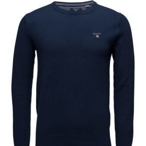 GANT Cotton Pique Crew pyöreäaukkoinen neule