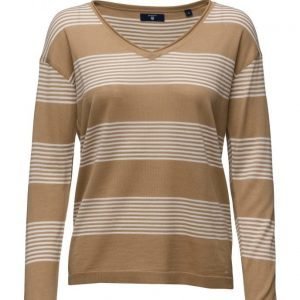 GANT Merino Wool Striped V-Neck neulepusero